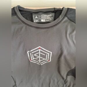 Triple Aught Design Charcoal Tee with Geometric Logo